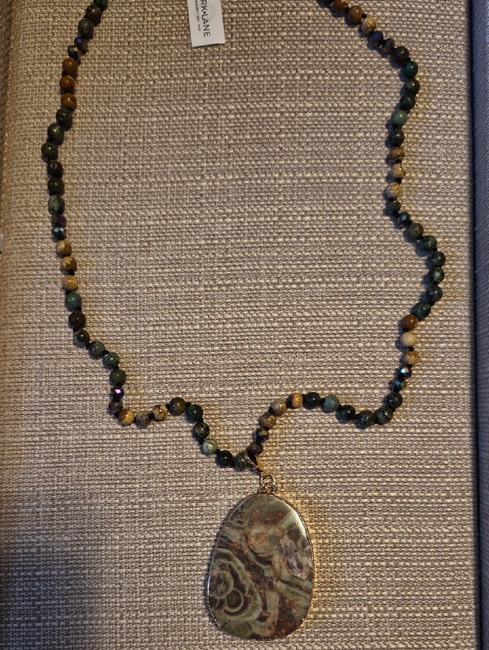Park Lane Multicolor Jasper Bead Pendant Necklace